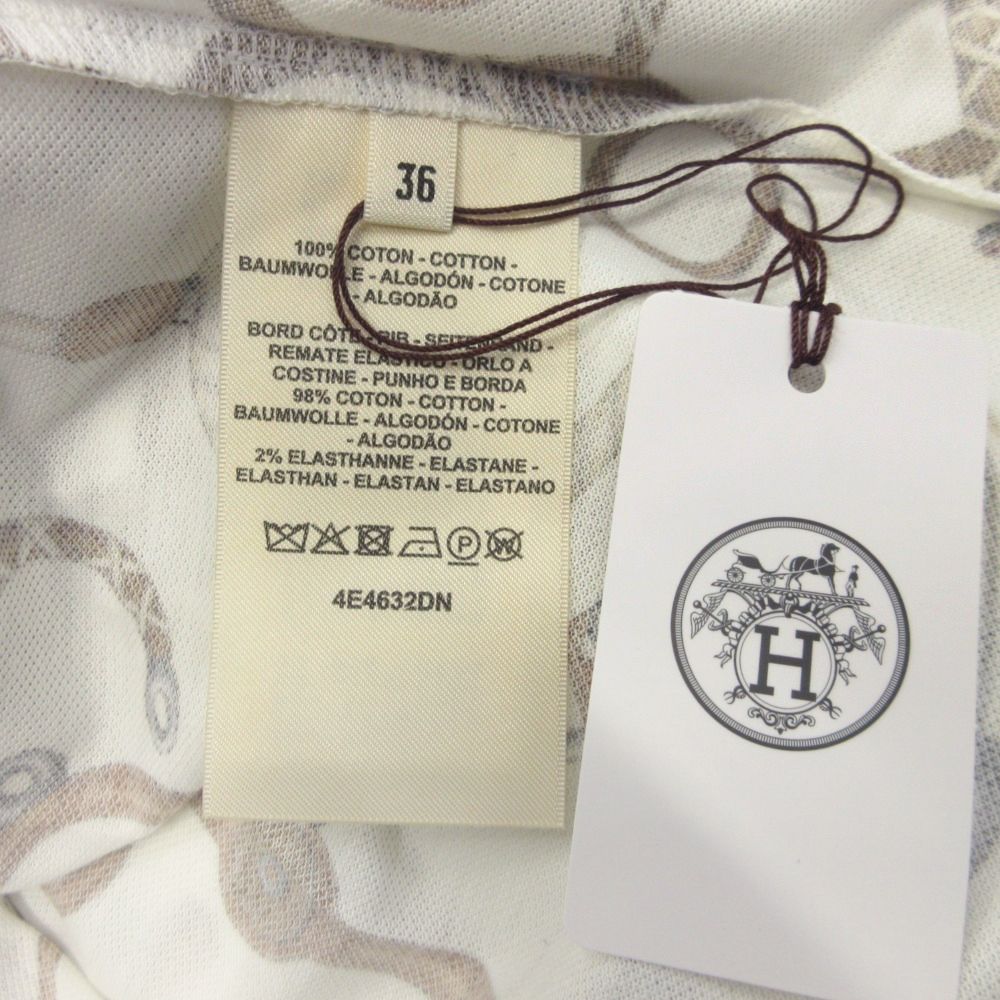 未使用 24ss HERMES エルメス Panoplie Tout Cuir すべて革 Tシャツ  