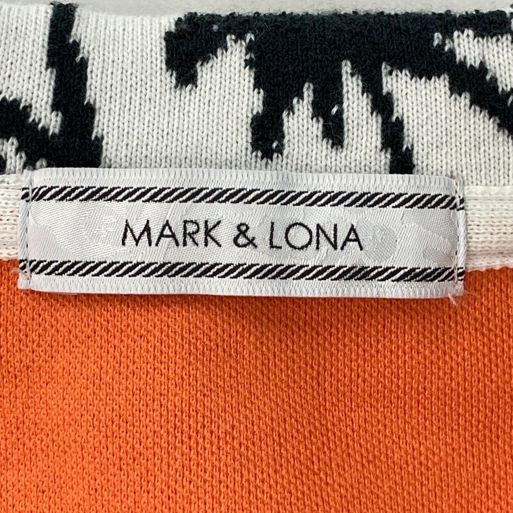 サイズ：M MARK&LONA マークアンドロナ  半袖ポロシャツ  オレンジ系 [240101426425] ゴルフウェア レディース ストスト サイズ：M MARK&LONA マークアンドロナ 半袖ポロシャツ オレンジ