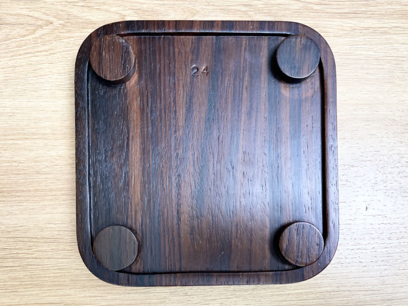 HERMES エルメス 木製 トレイ ウッド トレー 小物入れ 約縦17×横21cm