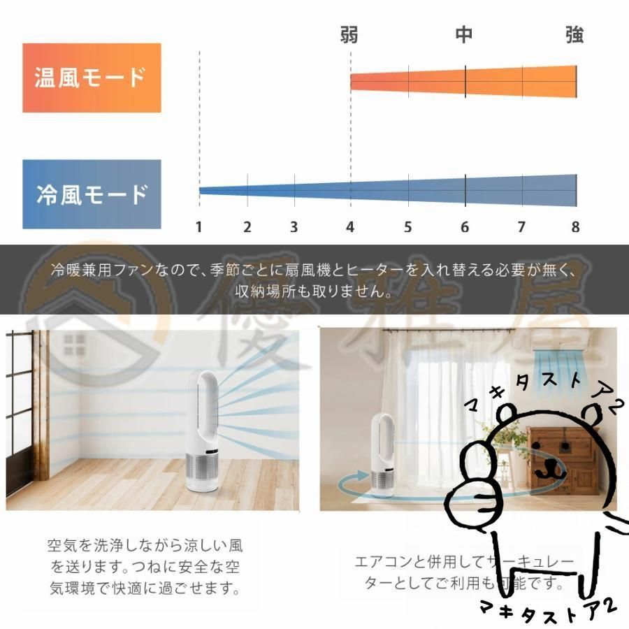 電気ヒーター タワーファン