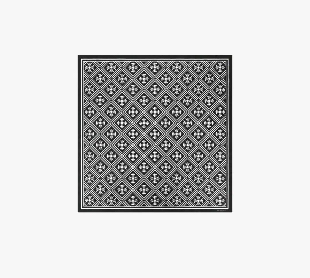 Chrome Hearts Silk Scarf Black
