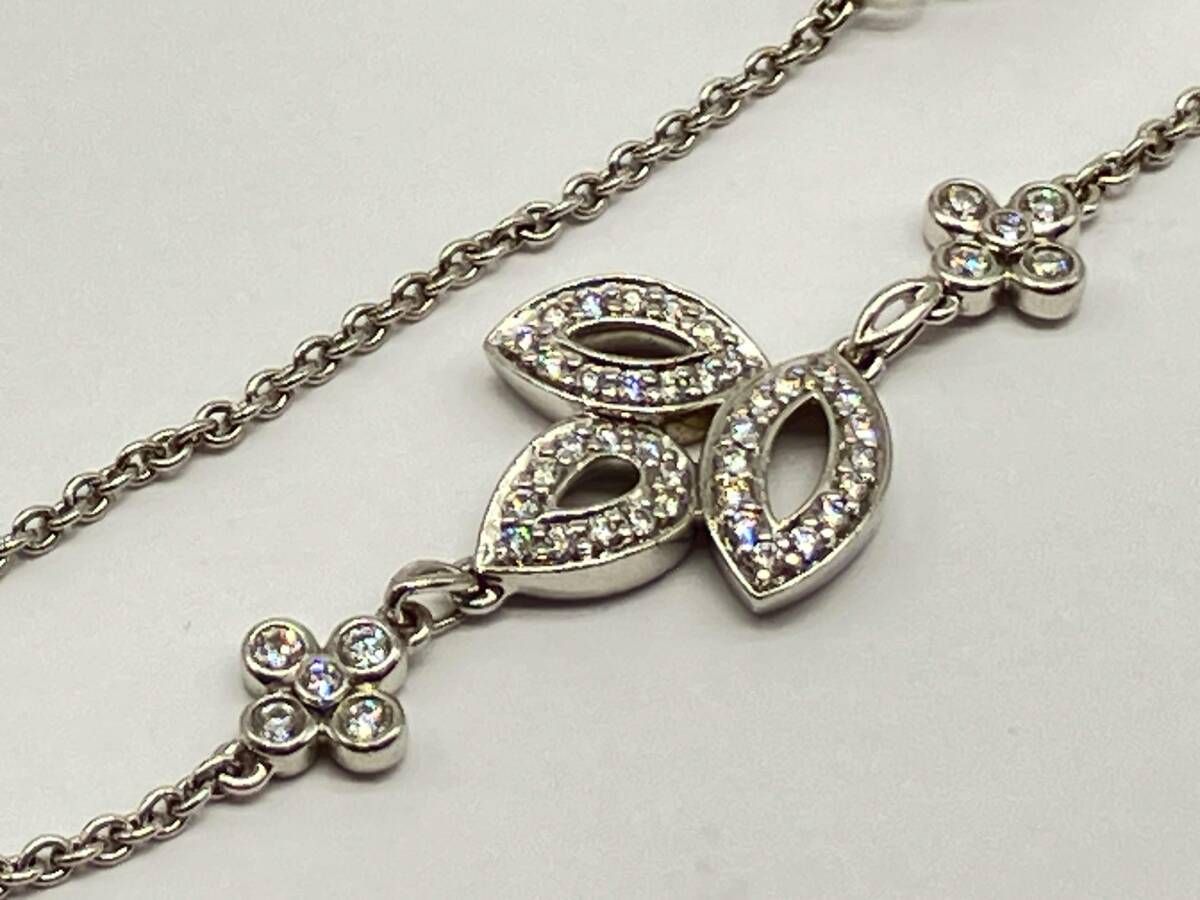 お げしました HARRY WINSTON PT950 リリークラスター ブレスレット ブランドアクセサリー ハリーウィンストン
