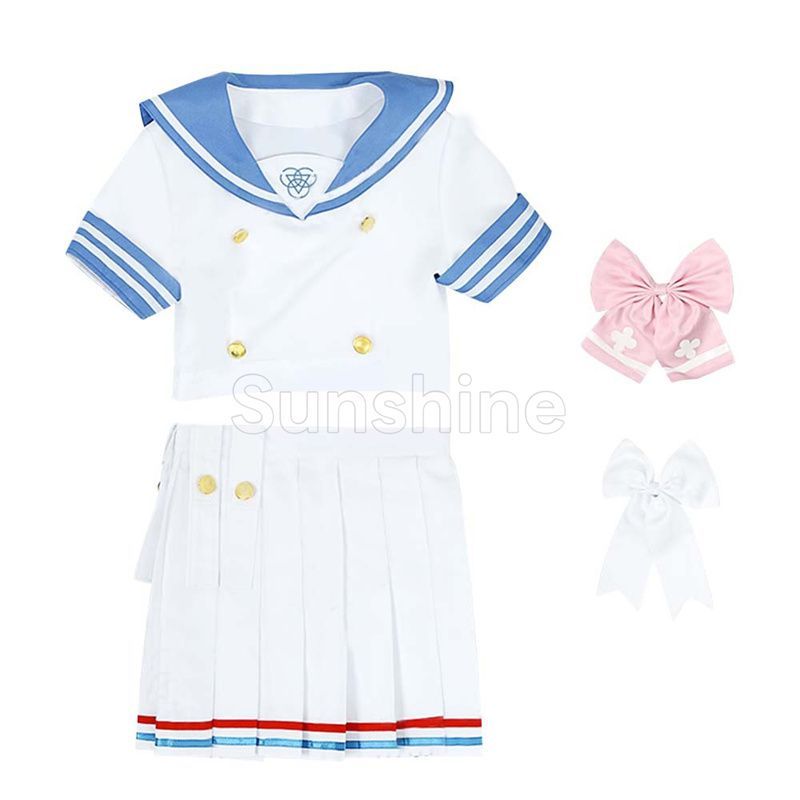 ブルアカ ブルーアーカイブ 浦和 ハナコ 制服 コスプレ Amazon.co.jp: [JIACAI] 浦和 ハナコ セーラー服 ブルー