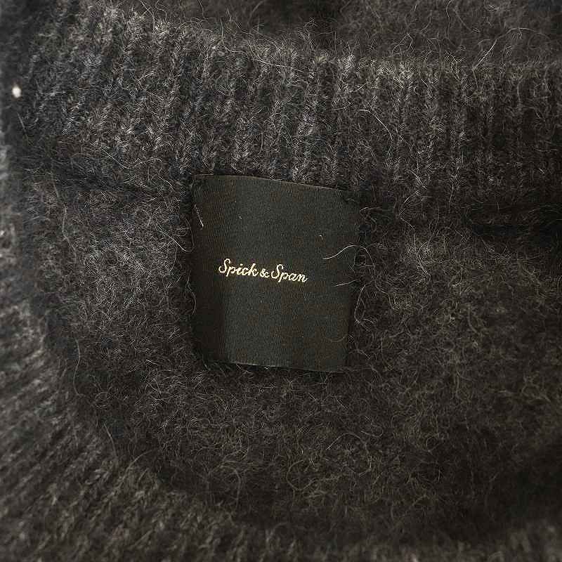 スピック&スパン Spick&Span FUR KNITクループルオーバー ニット セーター 長袖 ブラック /HK ■OS レディース Spick & Span（スピックアンドスパン）の「FURKNITクループル