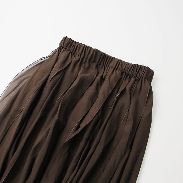 BLAMINK ブラミンク シルク ギャザー スカート 36 ネイビー - レディース