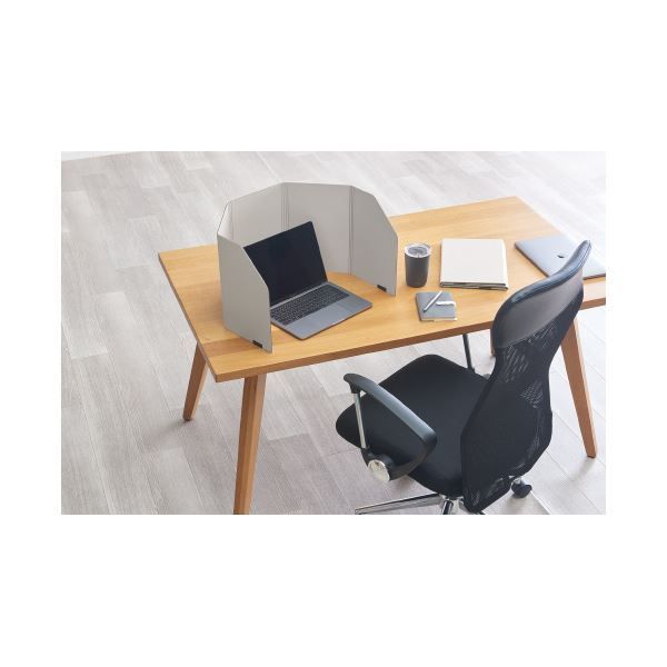 まとめ キングジム パーソナルパーティション ライトグレー W1092×H450×D3mm 8020ライ ×5セット