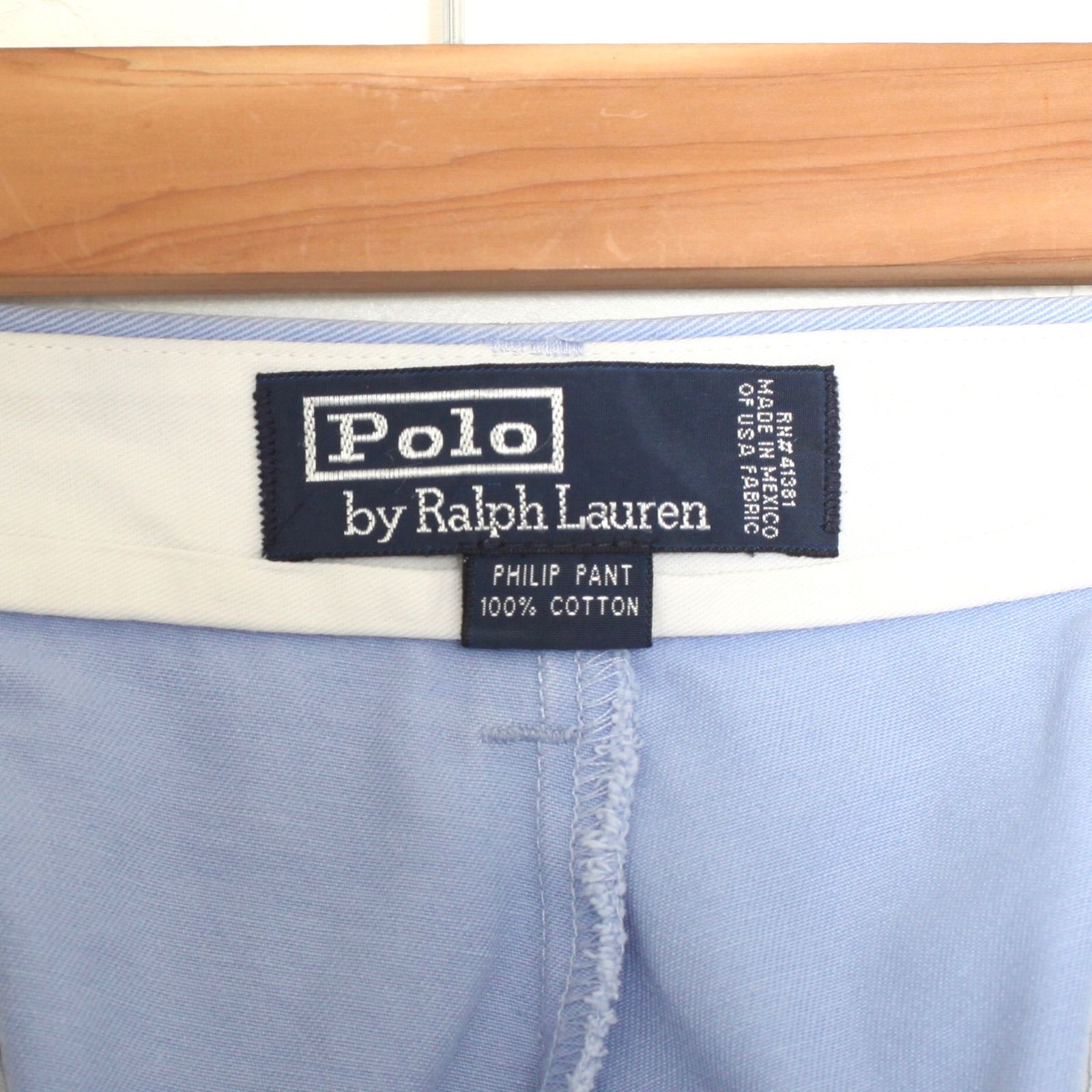 90s usa製 Polo by ralph lauren ポロチノ PHLIP 90s Polo by Ralph Lauren ポロチノ フィリップパンツ サックス