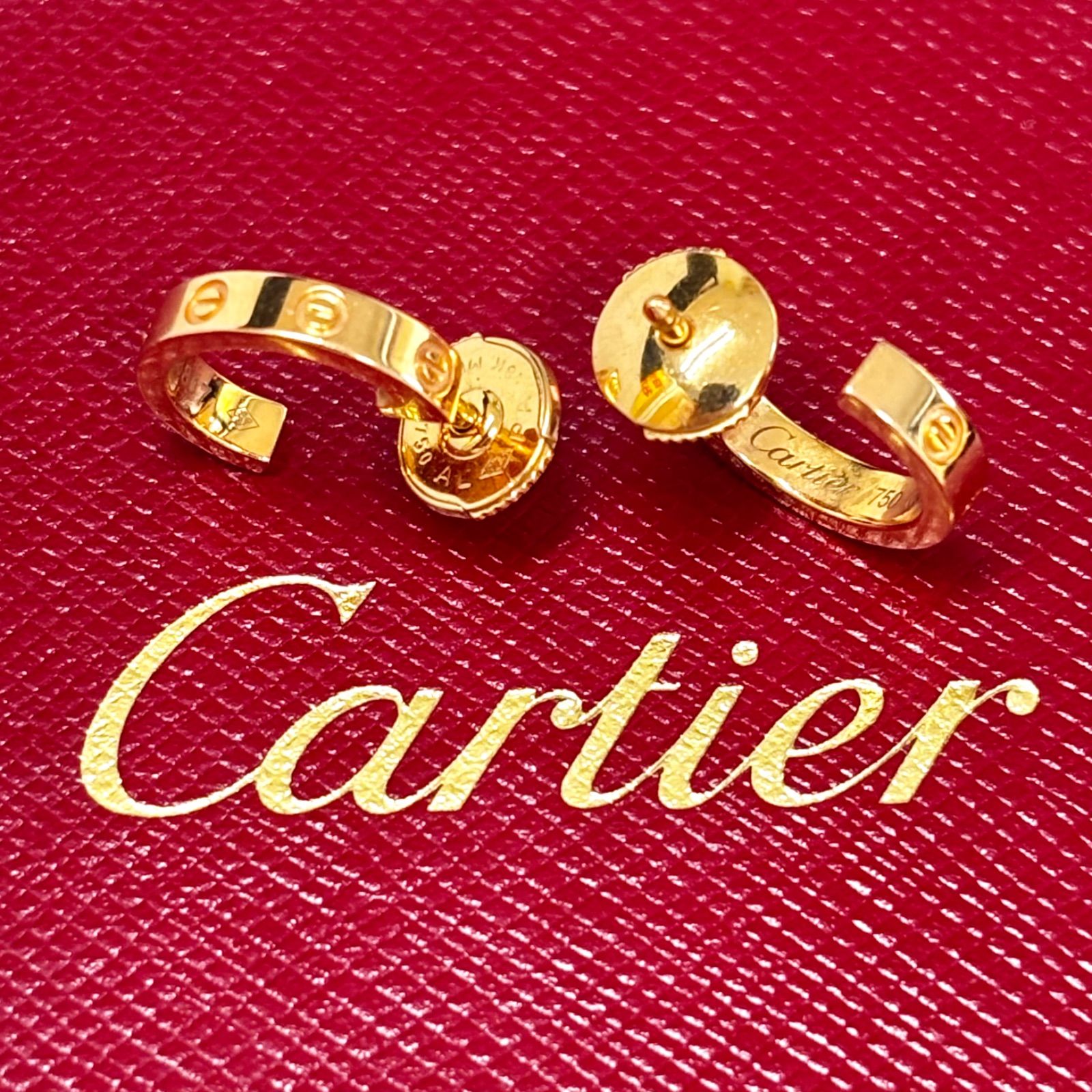 上美品⭐️Cartier カルティエ】 LOVE（ラブ）ピアス2個とケースの