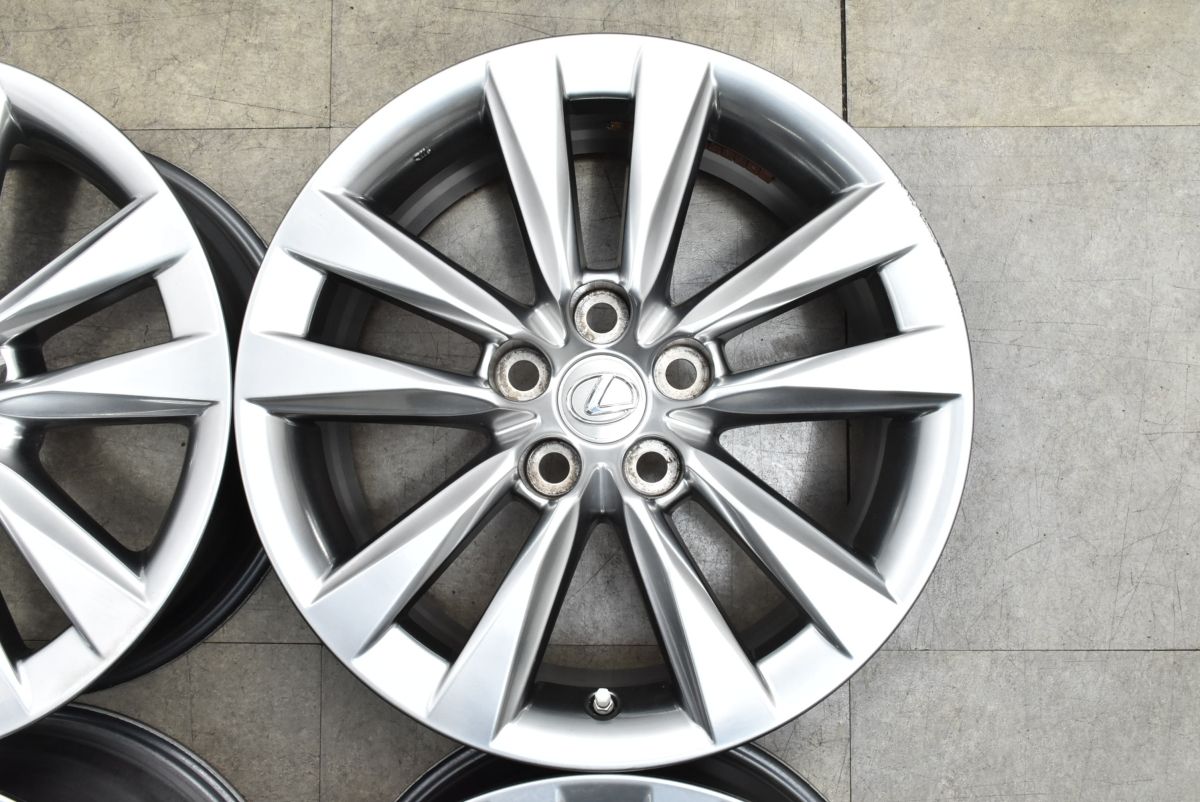スタッドレス用等に レクサス LS460 後期 バージョンL 純正 18in 7.5J 32 PCD120 4本 LS600h 40系 アルファード ヴェルファイア 流用 TRITUETUBI_COM