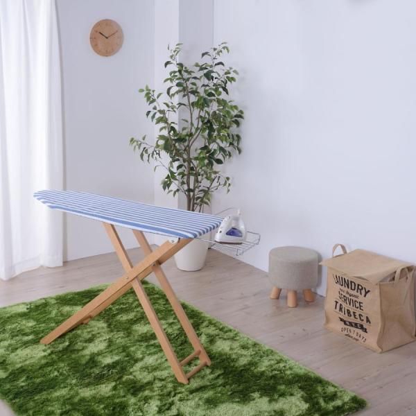 アイロン台ナチュラル L 東谷 ブルー グリーン アイロン台 ナチュラル 折りたたみ 高さ調節 収納