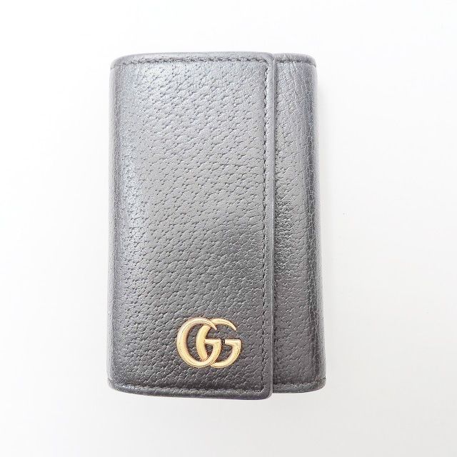 GUCCI(グッチ) キーケース GGマーモント 435305 黒 6連フック 