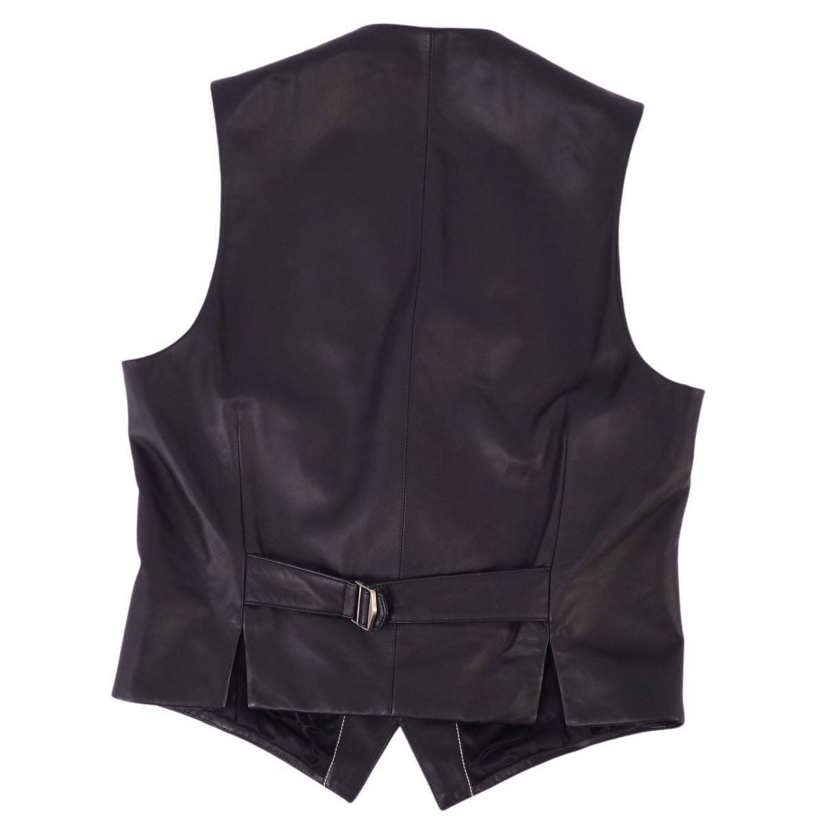 【極美品】上品エレガント☆HERMES エルメス　ワンピース•ベスト•ジャケット HERMES（エルメス） ベスト チョッキ ジレ アウター レザー ブラック