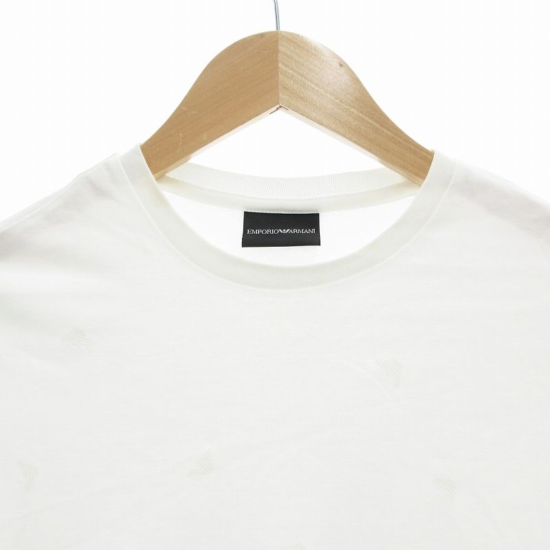 EMPORIO ARMANI ホワイト シャツ型Tシャツ エンポリオアルマーニ EMPORIO ARMANI 半袖 Tシャツ トップス