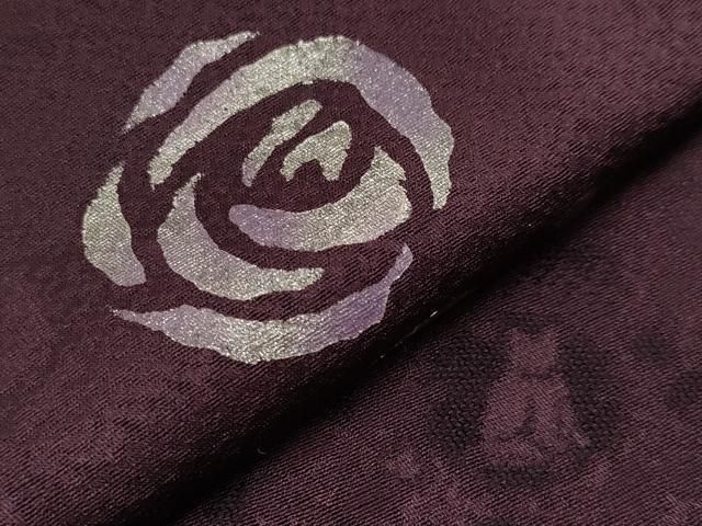 平和屋本店□極上 BANKAN わものや 長羽織 バラ 薔薇 雪輪舞桜地紋 た