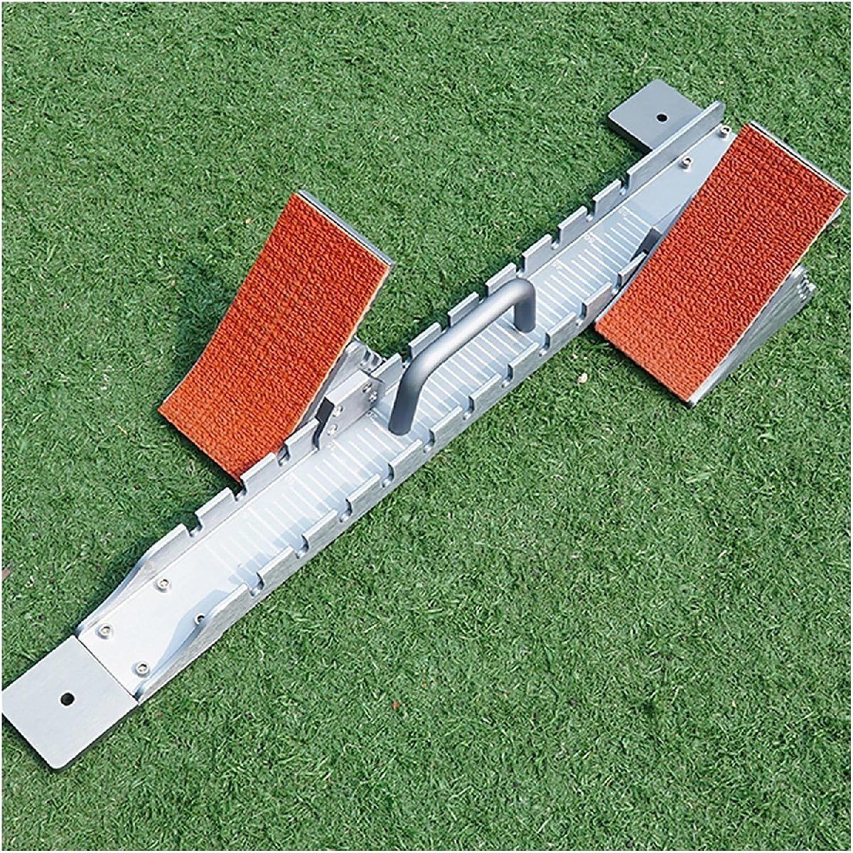 スターティングブロック スターティング ブロック陸上競技場 アルミニウム 多機能 雷跡ブロック スプリント用 4つの角度調整 なペダ