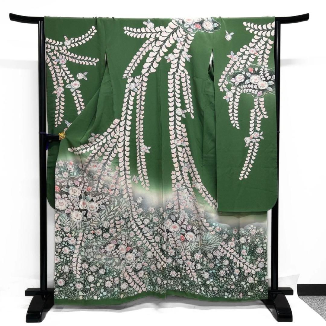 桐屋翠山工房 振袖 作家もの 辻ヶ花 絞り たたき染 成人式