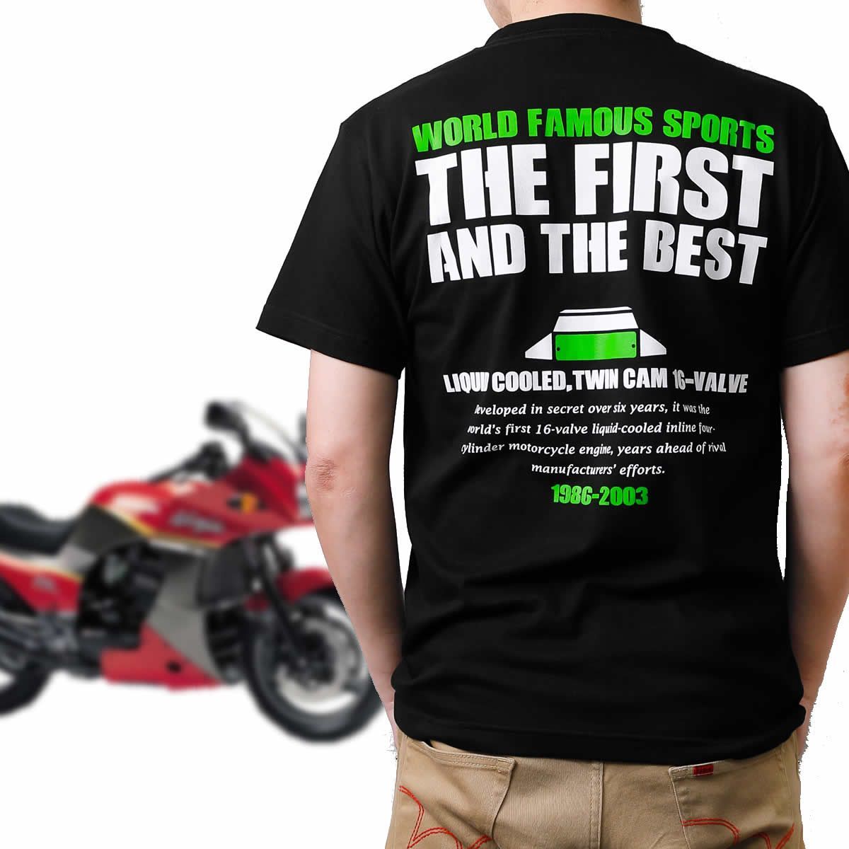 GPZ900R カスタム パーツ オリジナルデザイン Tシャツ バイク インナー 