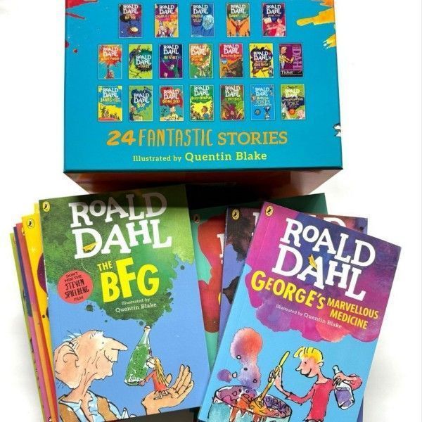 ♥品 Roald Dahl シリーズ 英語絵本24冊 カラー印刷 ロアルド?ダール 洋書 多読 おうち英語 英検 映画英語 キャラクター 子供 人