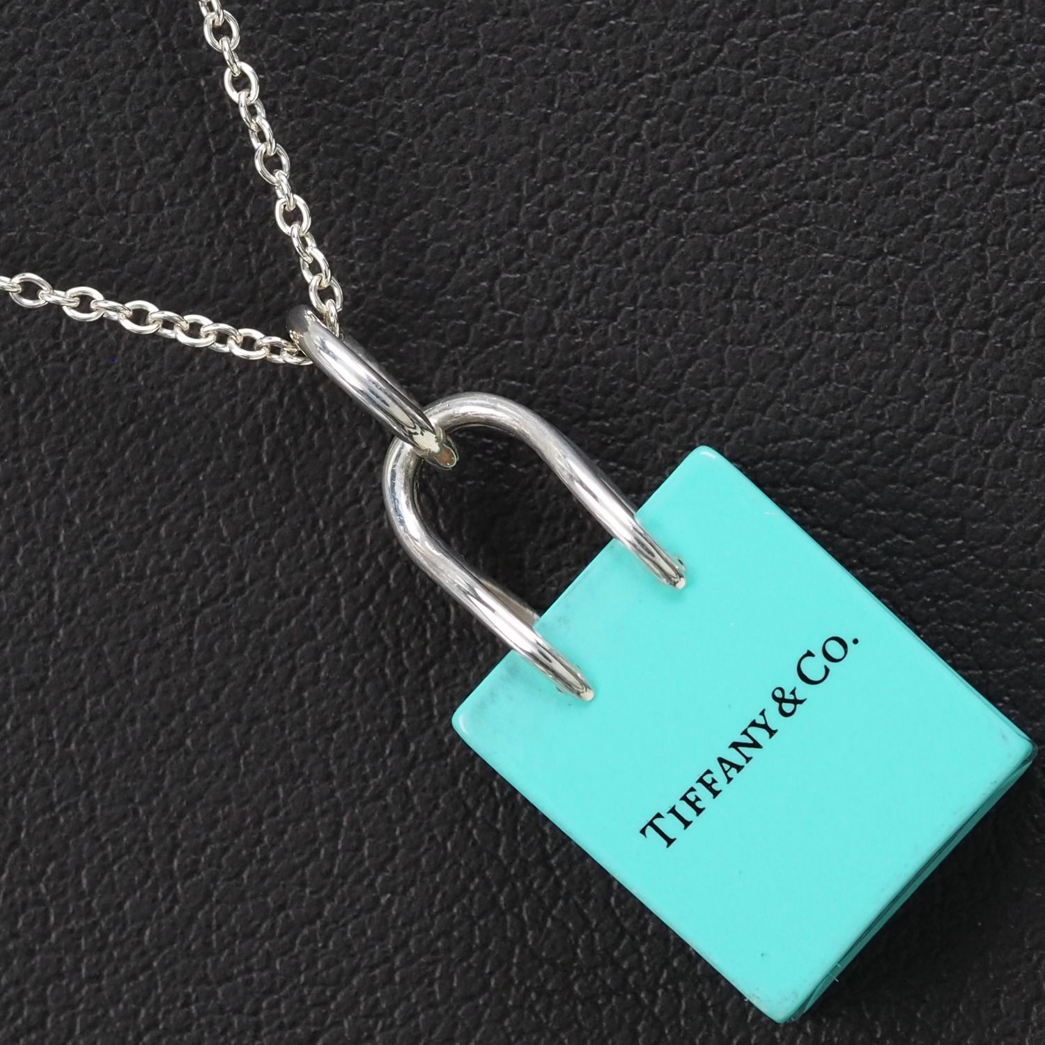 TIFFANY&Co.】ティファニー ショッピング バッグ チャーム シルバー ...