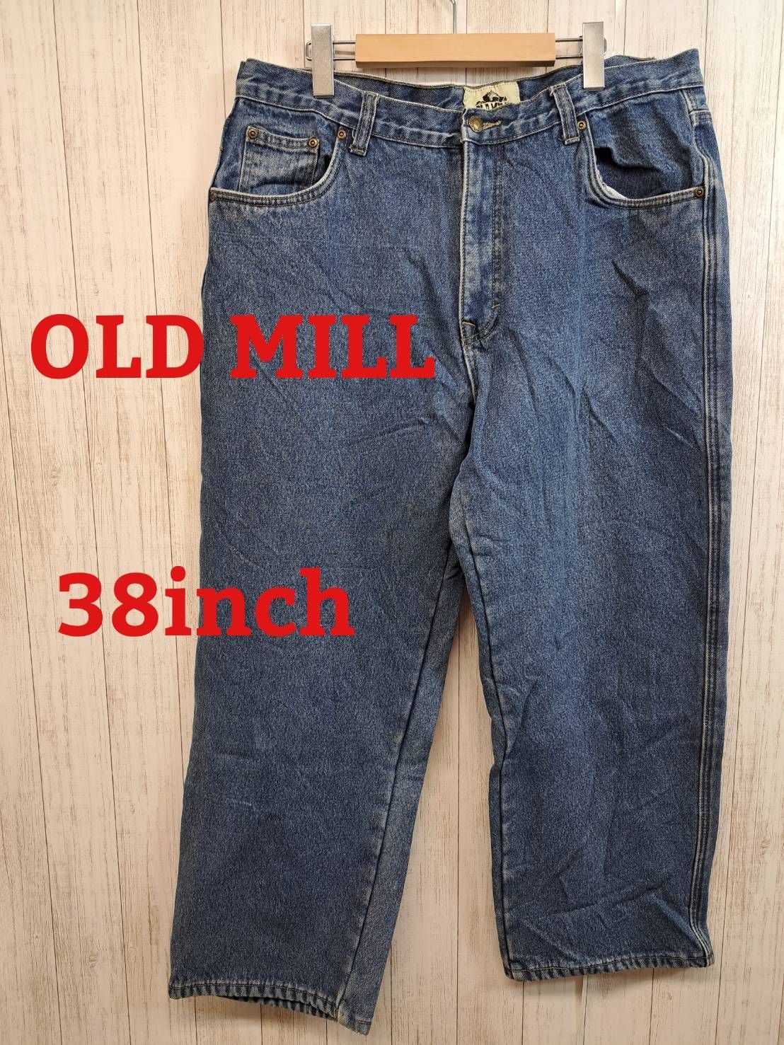 【送料無料】OLDMILL　裏起毛　デニムパンツ　38inch