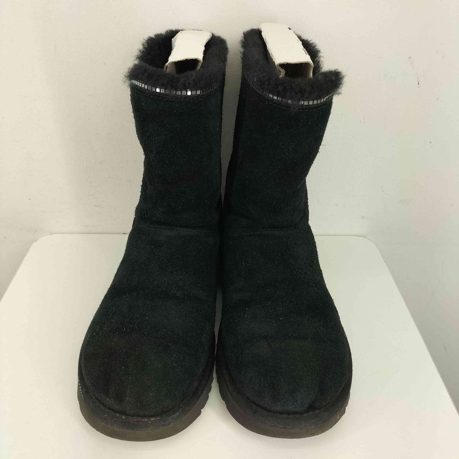 アグ ムートンブーツ ボタンデザイン 21㎝ ★未使用品★ブラック ムートンブーツ ショート ベイリーボタン UGG アグ