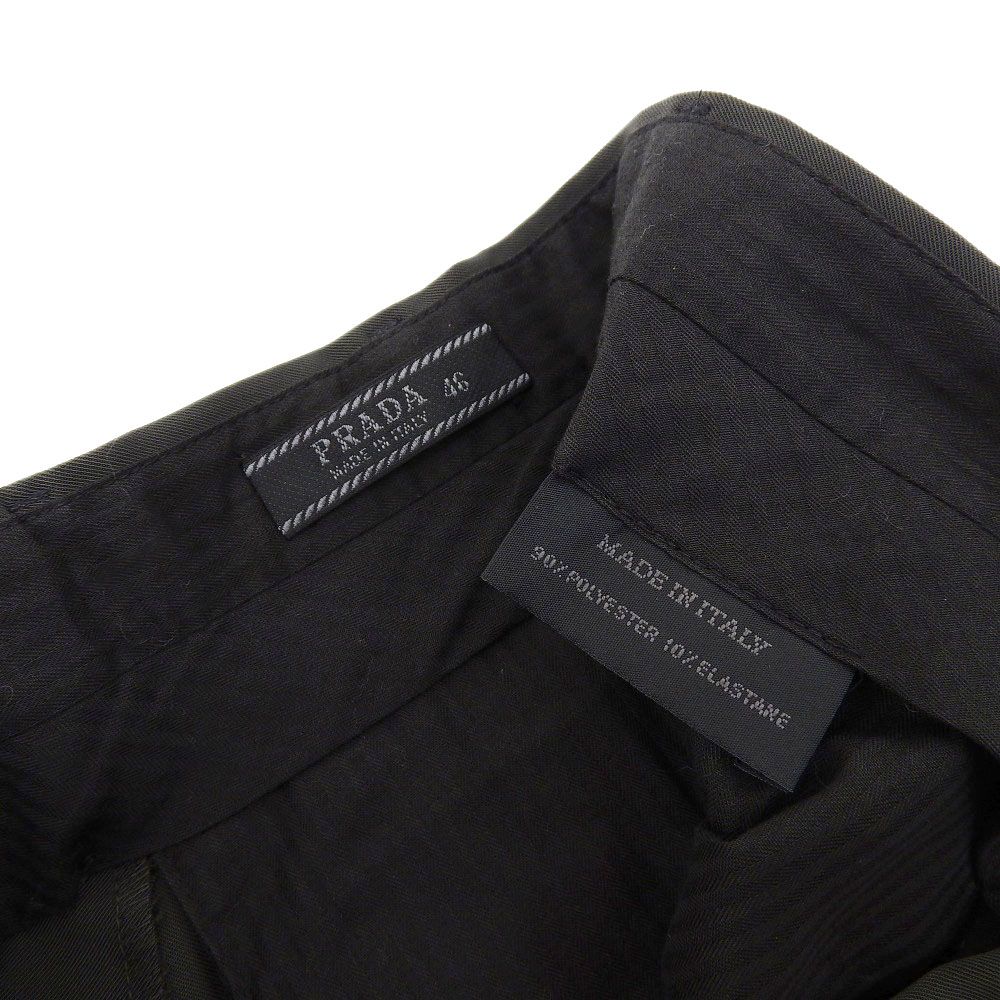 PRADA プラダ パンツ スラックス ボトムス メンズ ポリナイロン グレー