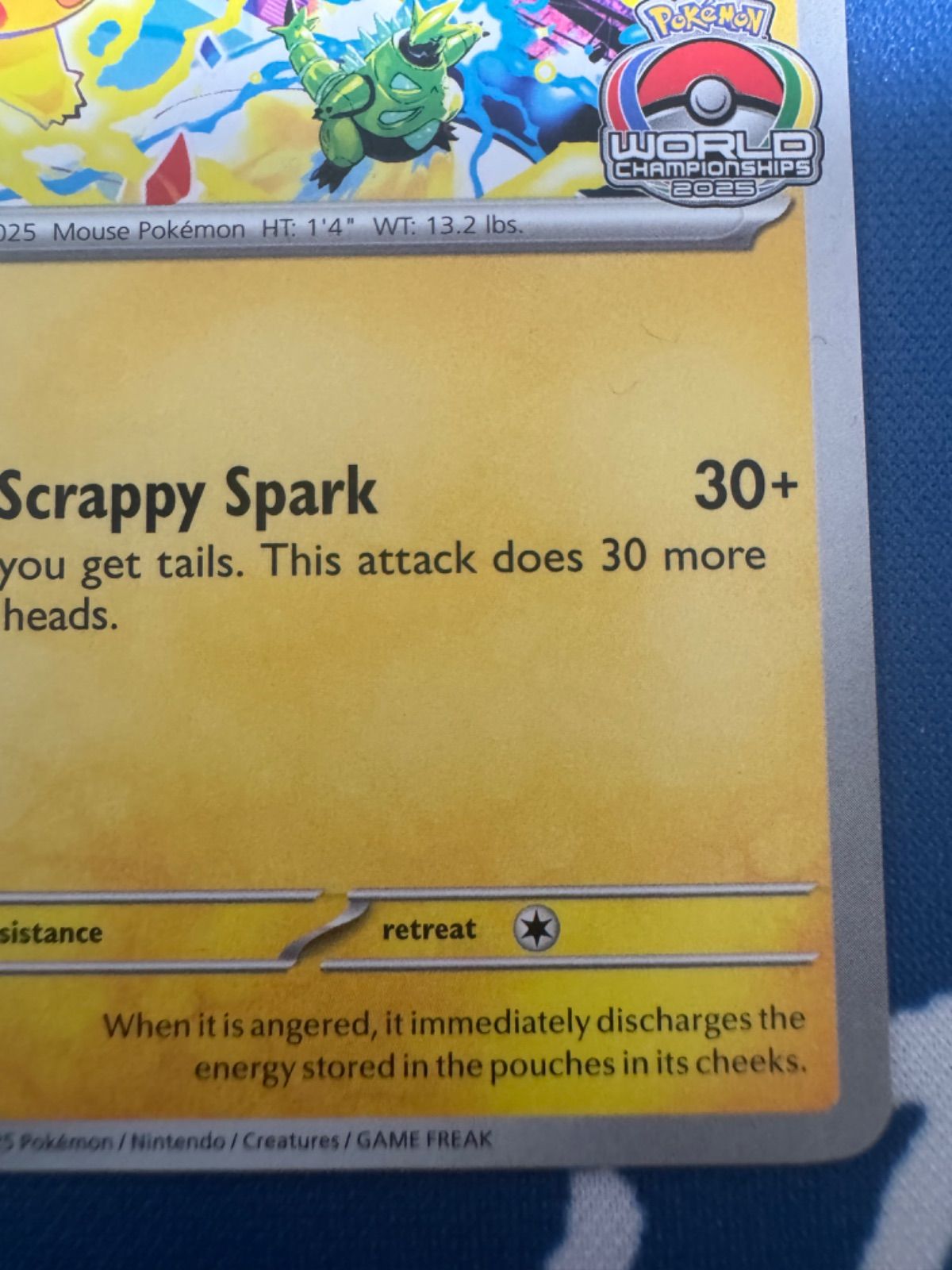 【現地限定】 WCS 2025 アナハイム ピカチュウ プレイマット② 海外限定 ピカチュウ プロモ WCS 2025 アナハイム げきとうスパーク②