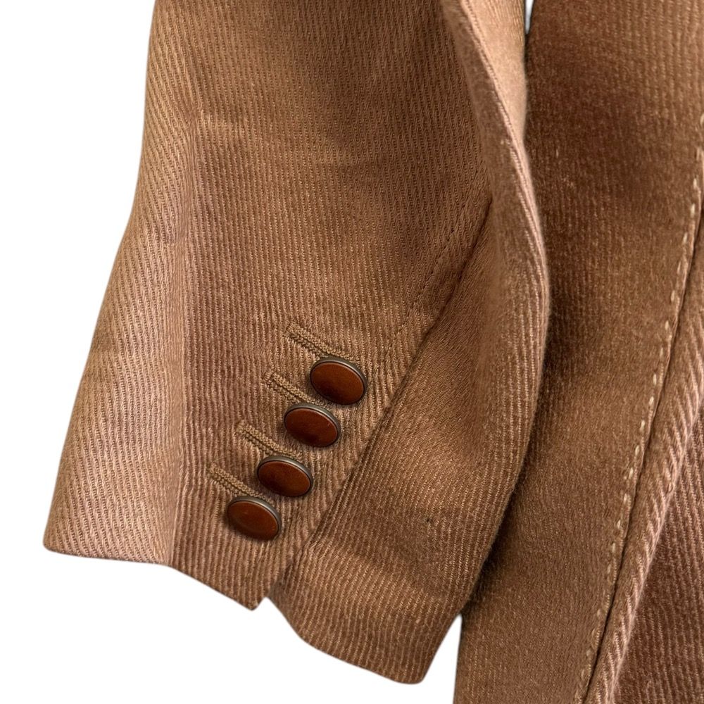 【美品】 HERMES エルメス リネン テーラード ジャケット M~L相当 HERMES - 美品 エルメス HERMES スーツ セットアップ テーラード