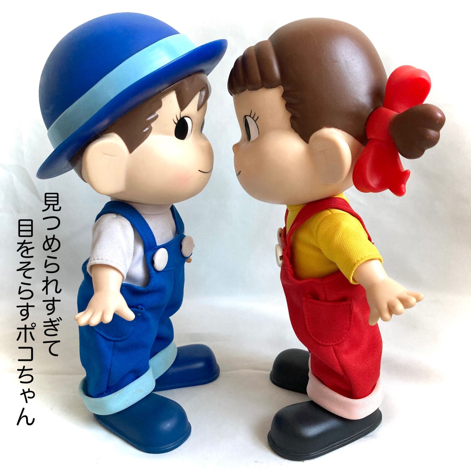 非売品】 不二家 ペコちゃん ポコちゃん ソフビ 人形 フィギュア