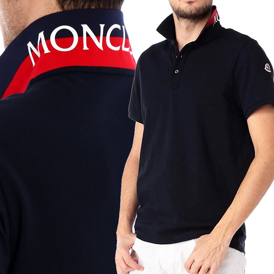 57 MONCLER モンクレール 8A70510 84556 ネイビー 襟裏 ロゴ