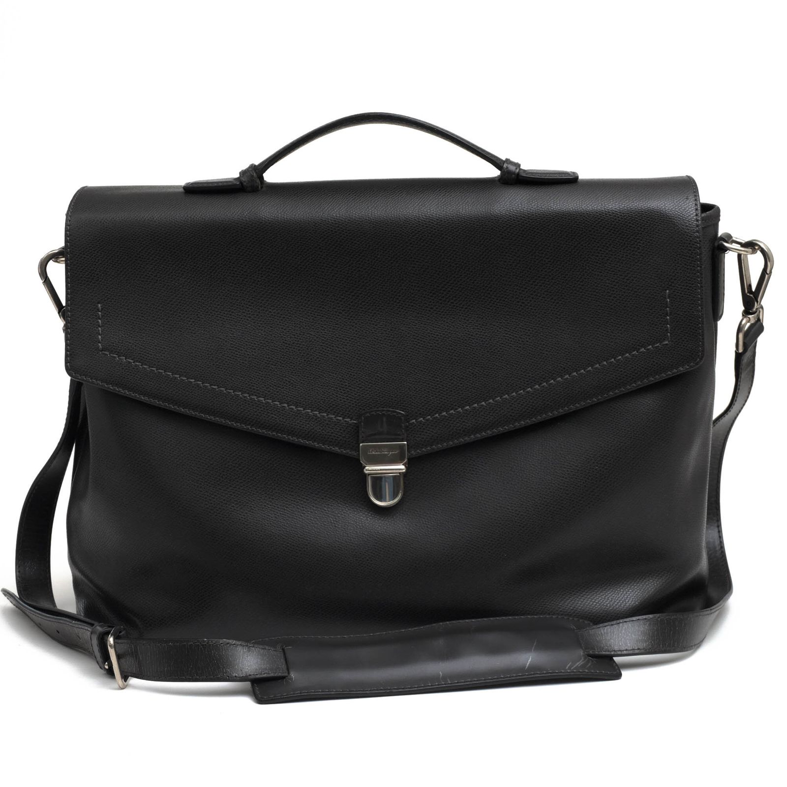 Salvatore Ferragamo レザービジネスバッグ　メンズバッグ FERRAGAMO - フェラガモ／Salvatore Ferragamo バッグ ブリーフ