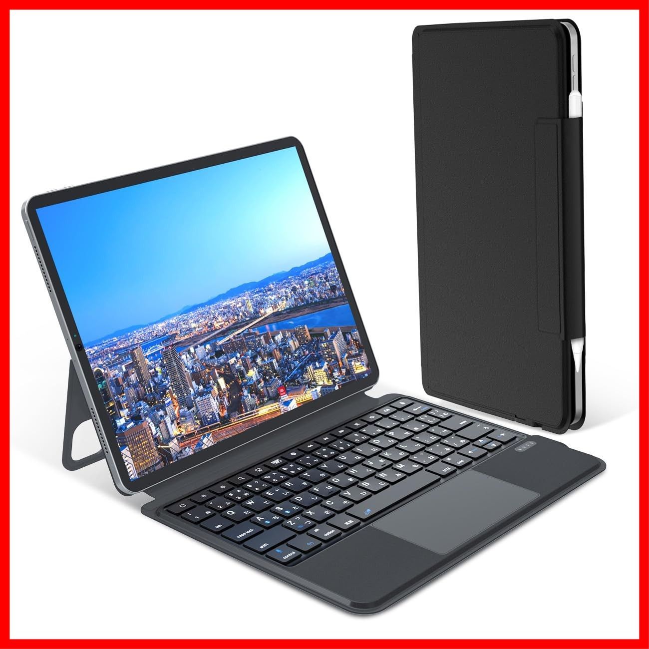 在庫 iPad用 キーボード付きケース iPad Air 11インチ M3 2025|M2 2025 iPad Pro 11インチ第1|2|3|4世代 iPad Air 第4|5世代10.9インチ対応 Rucceko 一体型 磁気吸着 高精度トラック