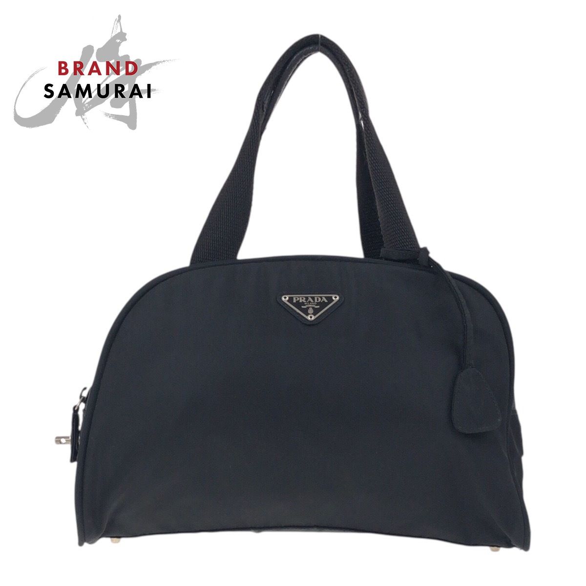 PRADA ボストンバッグ 大容量 三角ロゴプレート テスートナイロン 黒 PRADA プラダ ボストンバッグ 三角ロゴプレート 大容量 旅行 黒