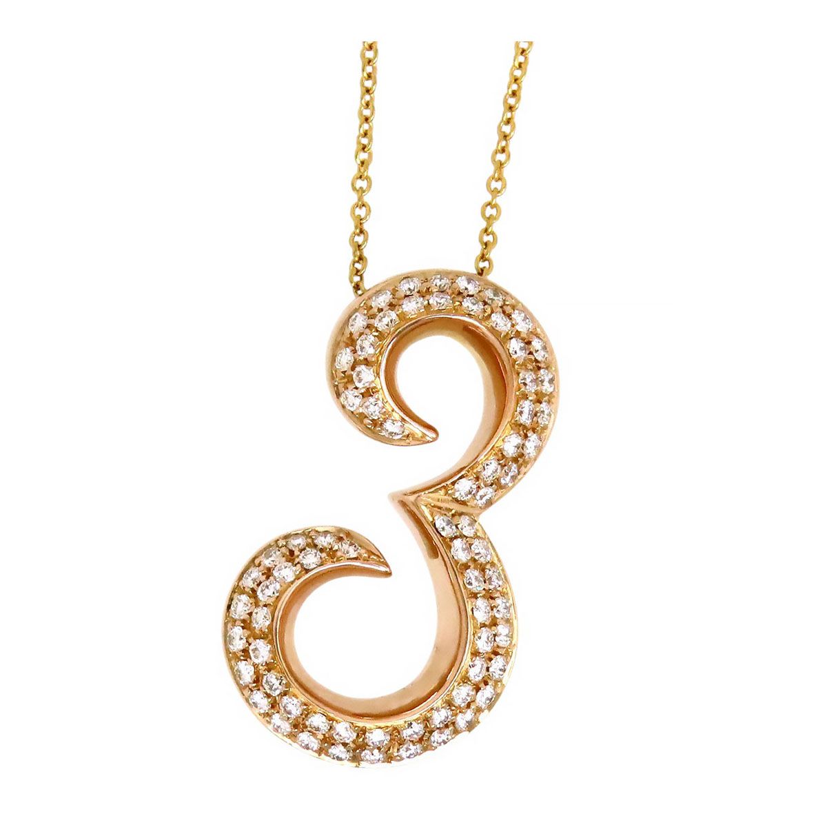 フランクミュラー タリスマン ナンバー ペンダント No.3 DT PN 02 750 K18PG ユニセックス FRANCK MULLER ジュエリー