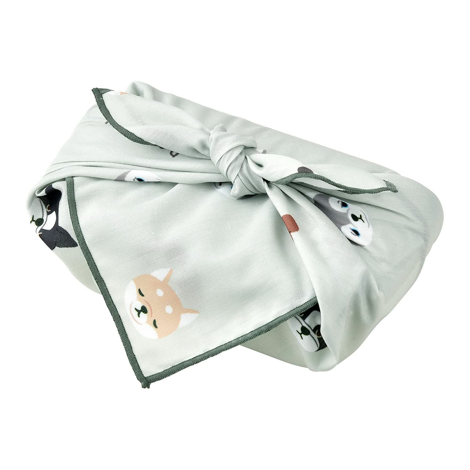 売切注意 お早めに 給食ナフキン 弁当袋 45x45cm DOG ねむねむアニマルズ 18115-01 ランチグッズ ランチクロス りぶはあと HEART LIV