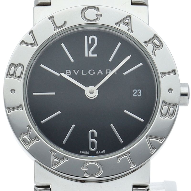 ブルガリ ブルガリブルガリ ウォッチ 26mm BB26SS|BB26SSD SS レディース時計 ブラック 仕上げ済