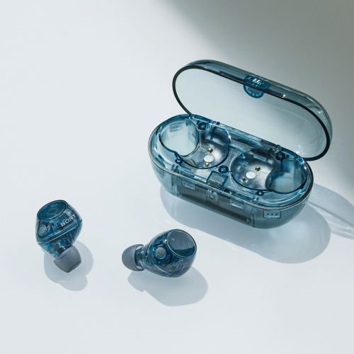 ア*ン様 美品 SONY ソニー WF-C710N グラスブルー ワイヤレスイヤ ソニー WF-C710N-L(グラスブルー) 完全ワイヤレスイヤホン