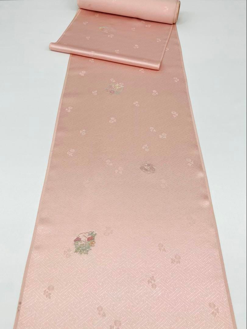 金彩作家 太田洋 付け下げ カラー 反物 銀彩 グリッター 紋意匠 正絹