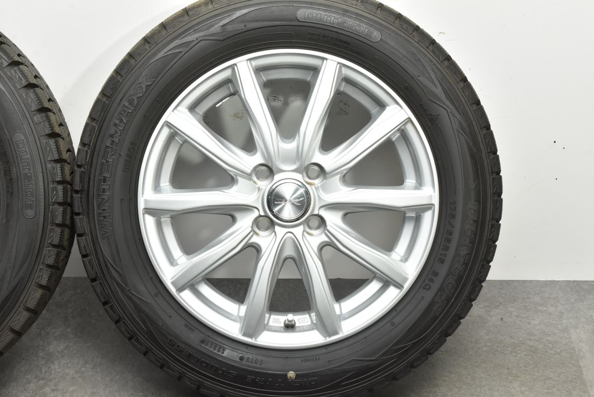 【良好品】ジョーカー 15in 5.5J +42 PCD100 ダンロップ ウィンターマックス WM01 175/65R15 アクア フィールダー フィット スイフト