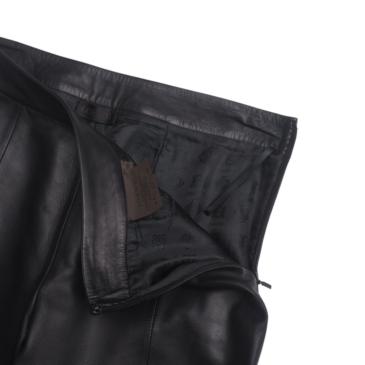 LOEWE ロエベ パンツ サイズ38 羊革 ラムレザー ナッパレザーパンツ  