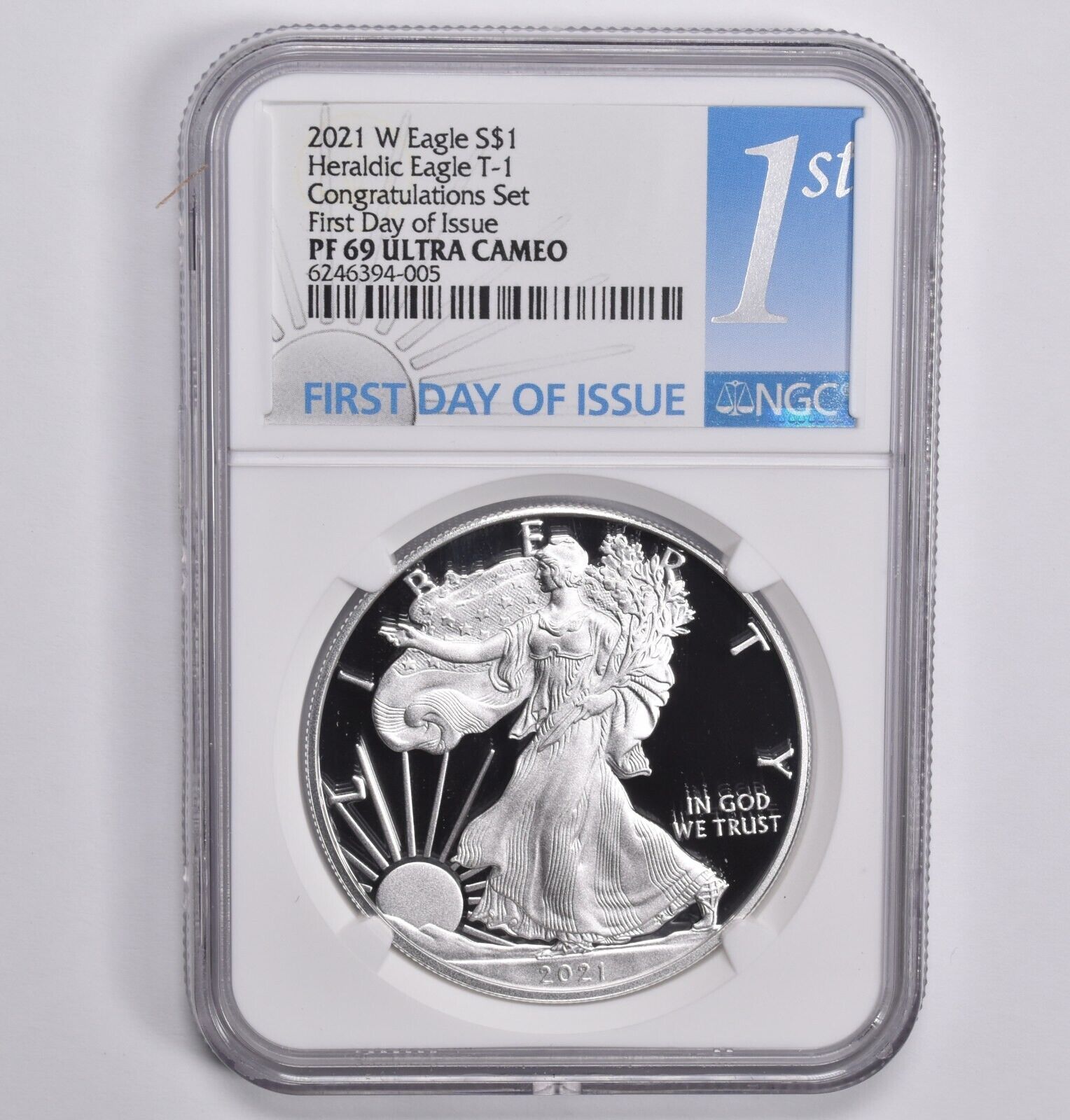 PF69 2021W ヘラルディックイーグル T1 お祝いセット 発売日初日 NGC
