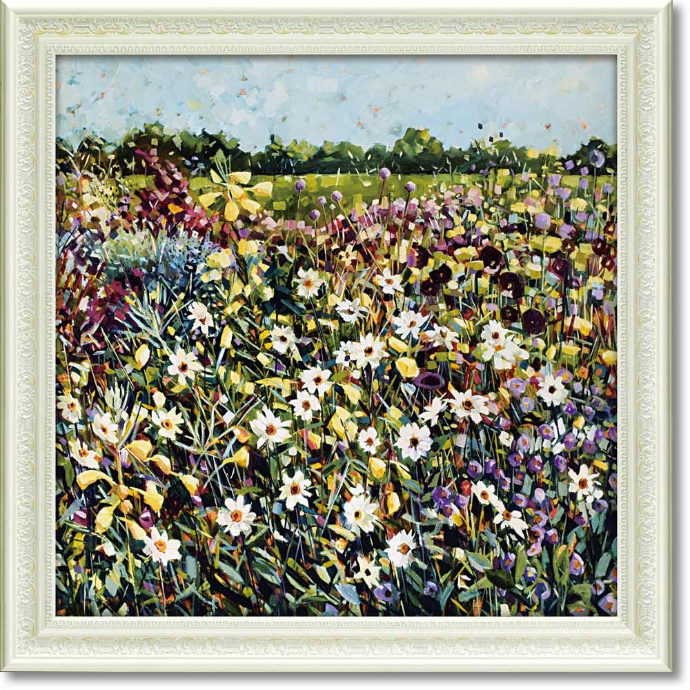 ☆秀作☆ 手書き油絵 ゴッホ 花咲くアーモンドの花 額付 肉筆絵画 油彩