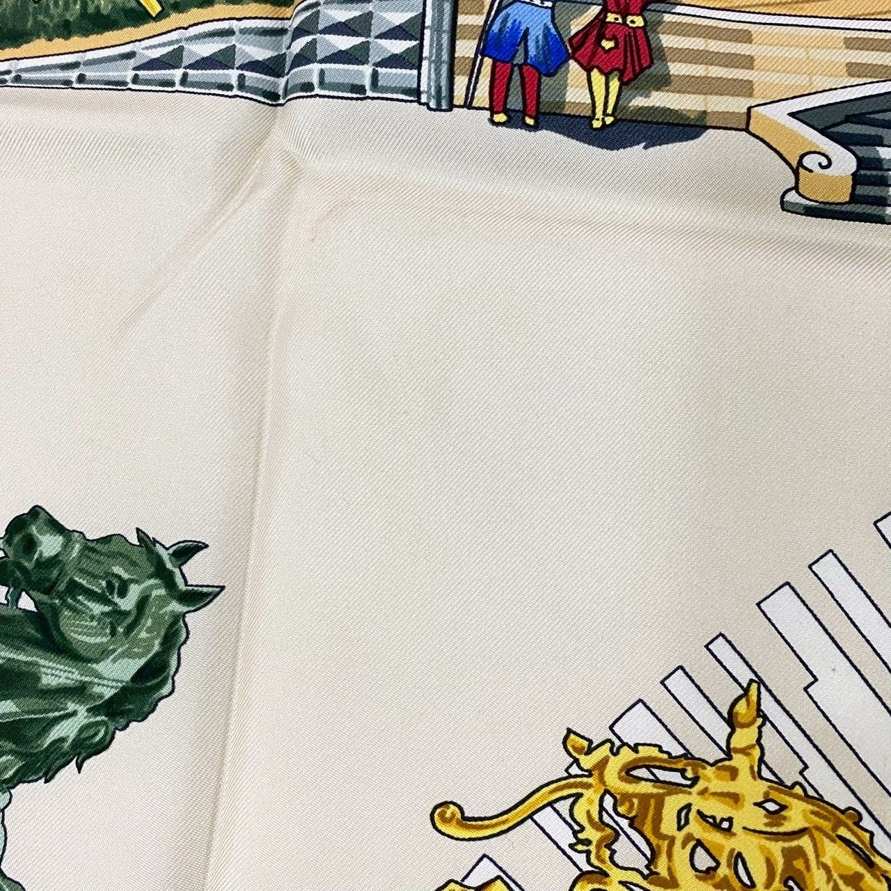 HERMES】カレ90 サンスーシ宮殿 スカーフ SILK/シルク 100