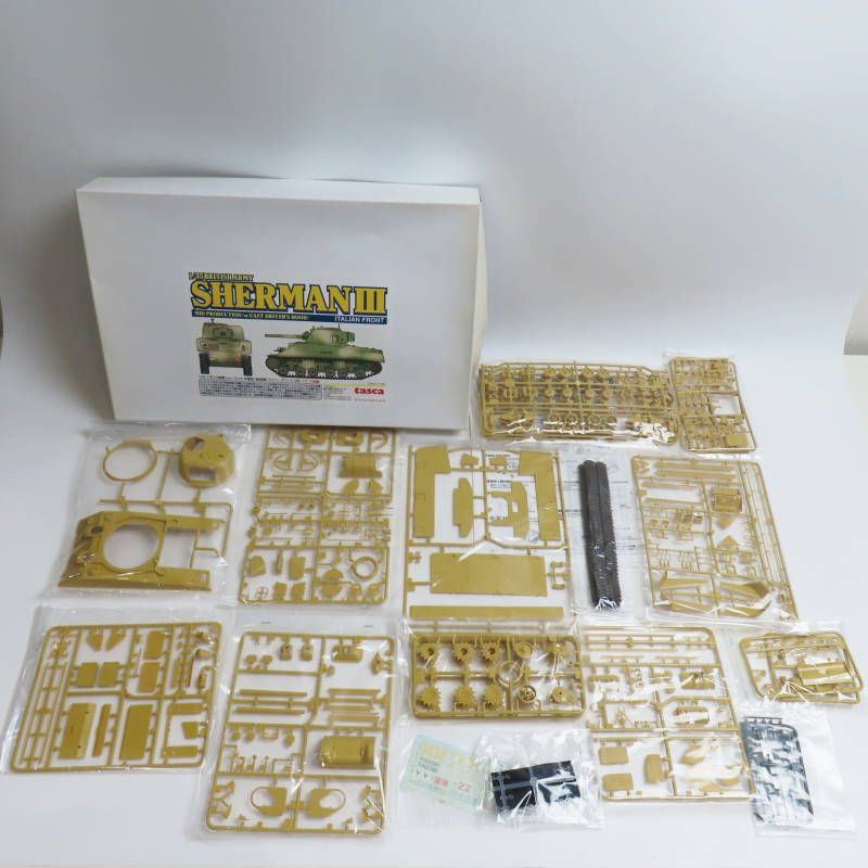 M02-s049 未組立 タスカ 1/35 イギリス陸軍 シャーマンⅢ 中期型 イタリア戦線/直視バイザー型 2点まとめ M02-s049 未組立 タスカ 1/35 イギリス陸軍 シャーマンⅢ 中期型
