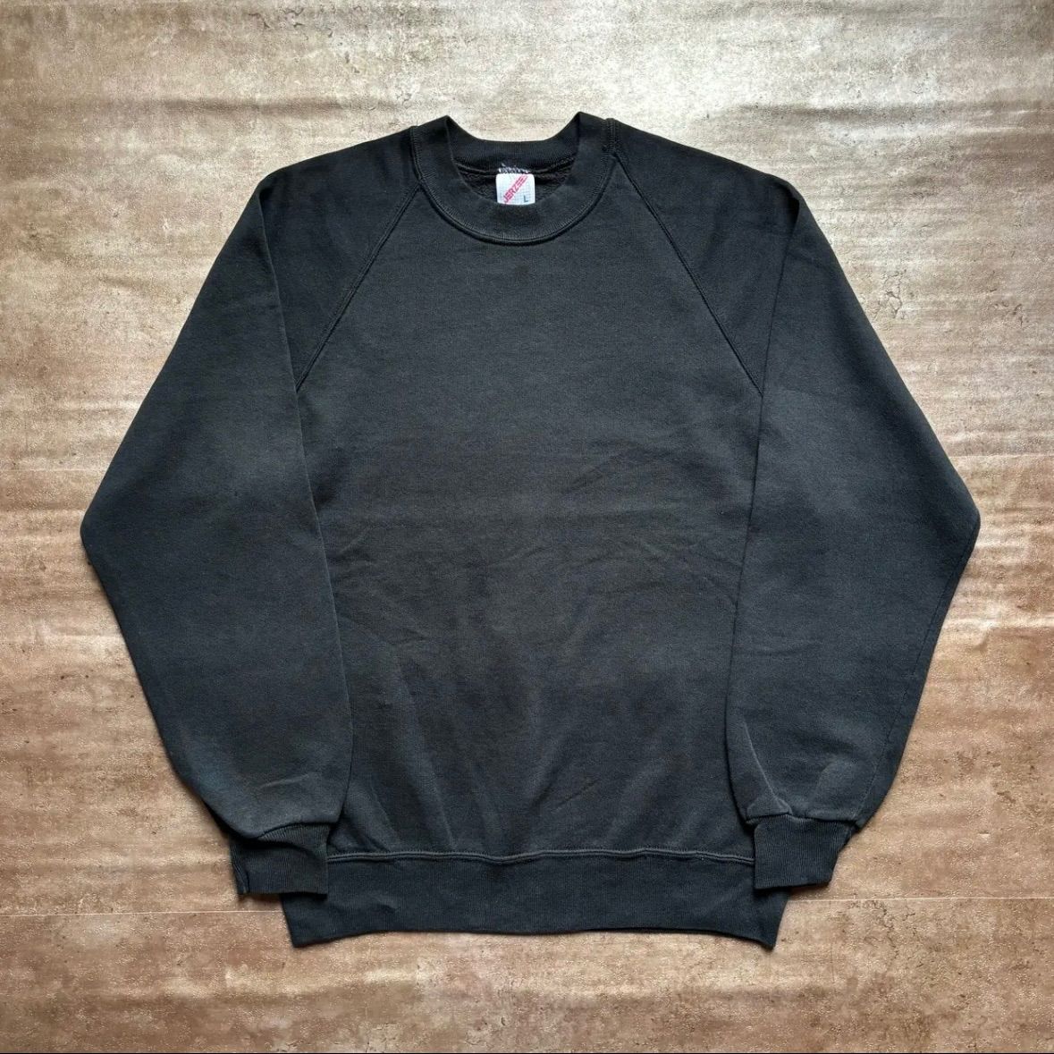 80s オールド ブランク スウェット USA製 無地 杢グレー 古着 XXL 70s 80s USA製 RUSSELL ATHLETIC ラッセル 前V 無地 ソリッド ブランク