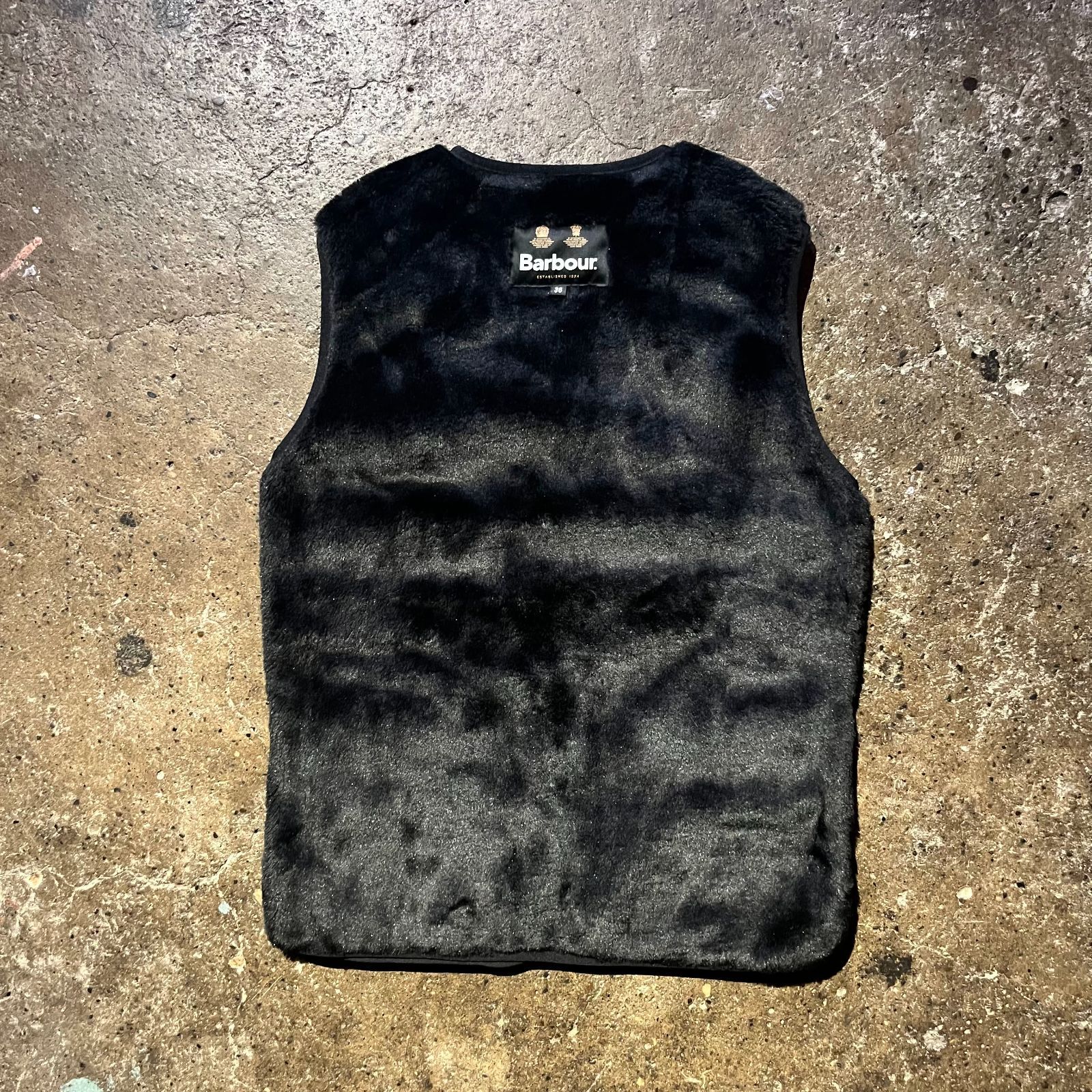 タグ付未使用　Barbour ファー　ベスト ジャケット　サイズ36 ブラック Barbour - barbour バブアー ファーライナーベスト 36の通販 by