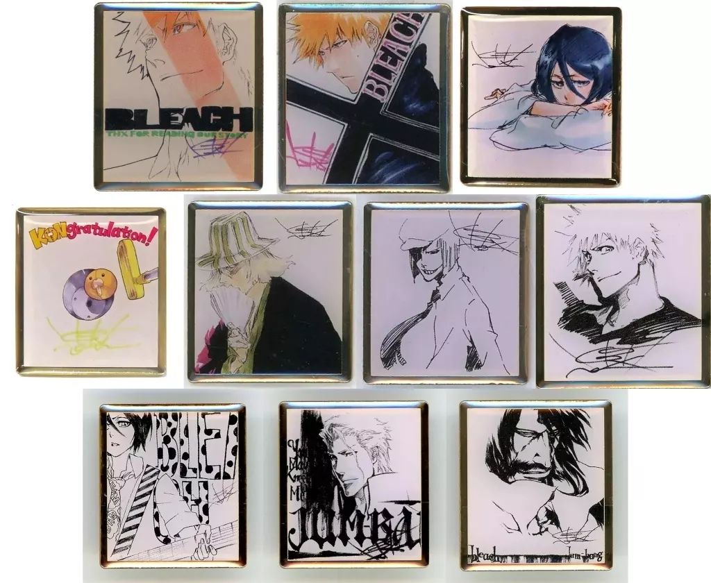 中古】バッジ・ピンズ 全10種セット 「BLEACH生誕20周年記念原画展