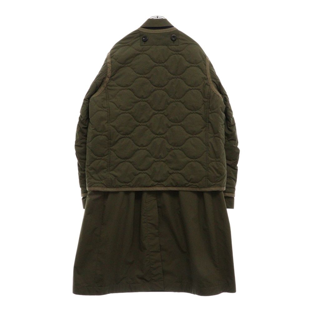 Sacai (サカイ) Rip Stop Quilted Coat ドッキング キルティング