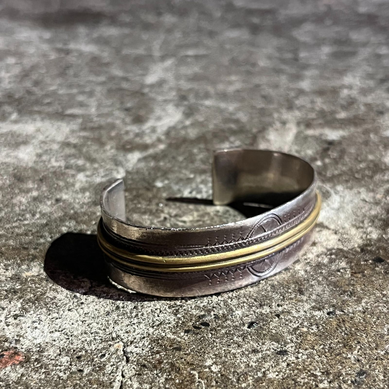 Indian Jewelry Touareg Silver コンビバングル インディアン