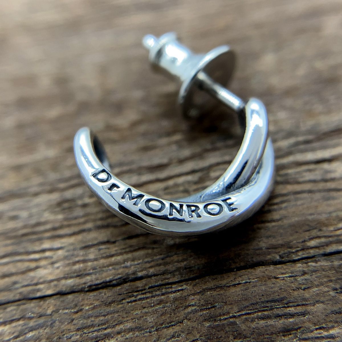 フープピアス/シルバー925ピアス メンズ片耳ピアス/セカンドピアス